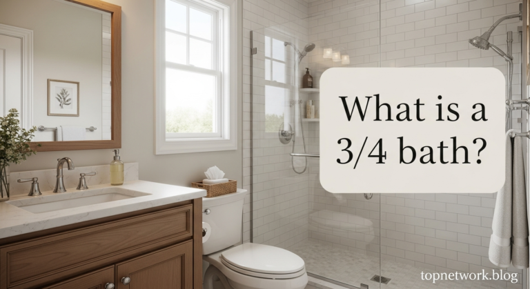 what is a 3/4 bath​
